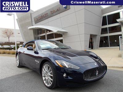 New 2013 maserati gran turismo sport convertible nav leather v8 blu wood