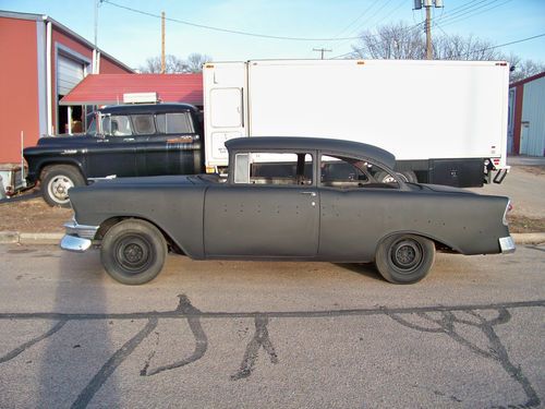 1956 chevy belair 2 door with small block chevy &amp; 4 speed manual
