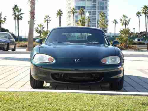 1999 MAZDA MIATA Dark Green Black Interior 90K Miles MX5 Automatic, image 2