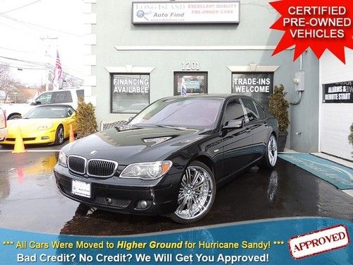 07 bmw 750i leather sunroof hid navi bmw i-drive dual zone climate park sensors