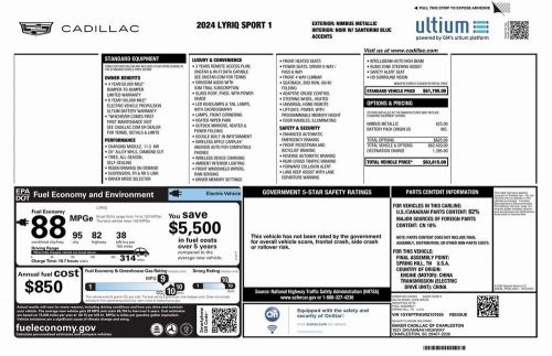 2024 Cadillac LYRIQ Sport, US $53,925.00, image 8