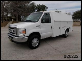 E350 10' knapheide kuv enclosed service body utility w/ bulkhead - we finance!