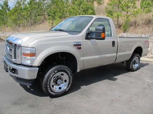 2008 ford f-250, 4x4, 6-speed, diesel, needs engine, mechanic special, repo, n/r