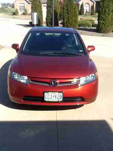 2007 Honda Civic Si 4 Door Sedan Habanero Red No Reserve, US $15,900.00, image 2