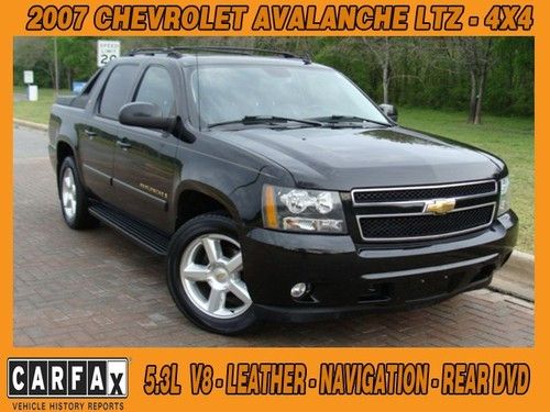 2007 chevrolet avalanche 4x4 ltz, navigation,heated leather, navigation, sunroof