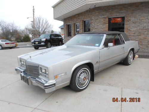 1985 eldorado 2 owner car 80400k original miles no reserve auction