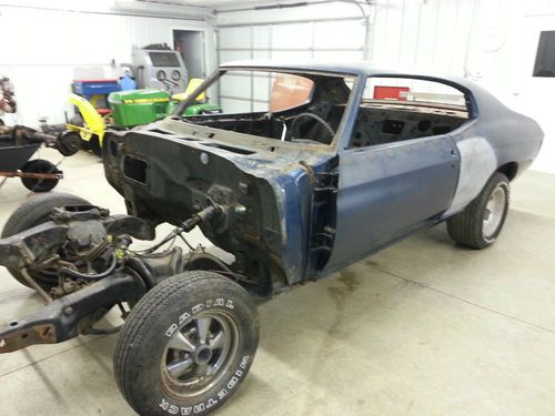 1970 chevelle malibu unbelieveable rust free rolling chassis for ls6 ss ls5