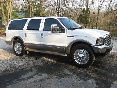 2000 ford excursion 7.3 diesel hybrid runs on wvo, alcoa 22.5 semi wheels