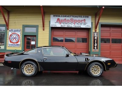 1979 trans am rare 4-speed black/gold org. build sheet t/a 4.9