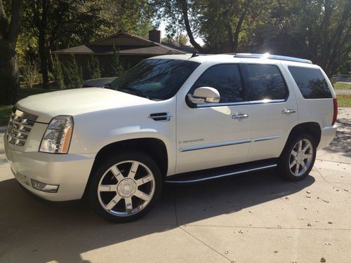 2007 cadillac escalade shorty white diamond on black interior awd