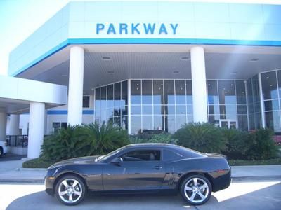 Chevy 2010 black camaro coupe 2lt 3.6l rs package black leather gm certified
