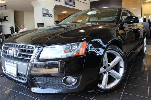 2010 audi a5 black premium plus navigation bang &amp; olufsen sound one owner