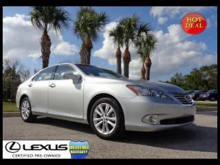 Lexus certified 2012 es 350 navigation/leather/sunroof &amp; more! no reserve