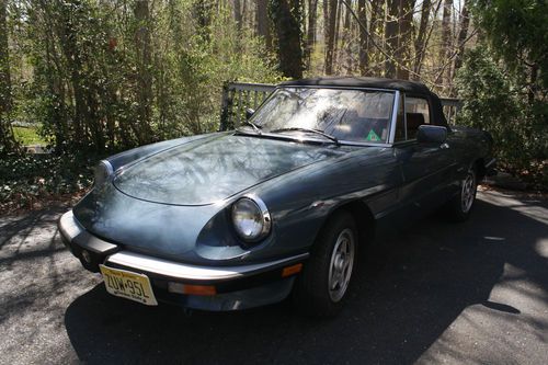 1989 alfa romeo spider veloce metallic medium blue - series 3 spider