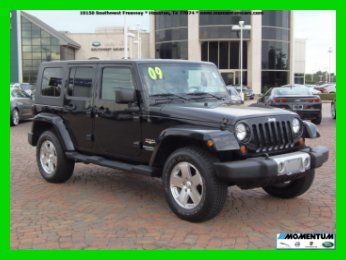 2009 jeep wrangler unlimited sahara 51k miles*4x4*navigation*hardtop*we finance!