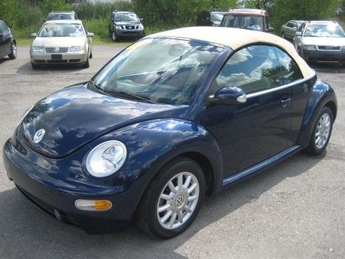 No reserve ! gorgeous 2004 volkswagen beetle gls convertible 2-door 2.0l