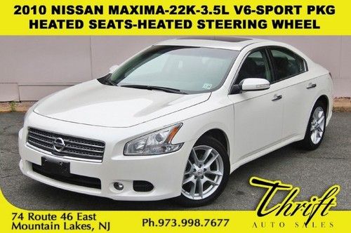 2010 nissan maxima-22k-3.5l v6-sport pkg-heated seats-heated steering wheel