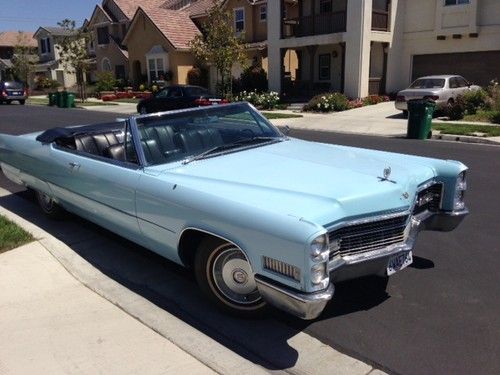 1966 cadillac deville base convertible 2-door 7.0l