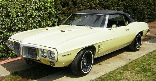 Firebird convertible, 400 v8, factory positraction, 4 spd, original owner. rare.