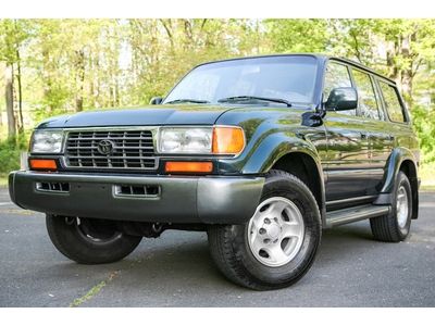 1997 toyota land cruiser l6 4.5l 4wd 4x4 tow pacakge 3rd row leather serviced
