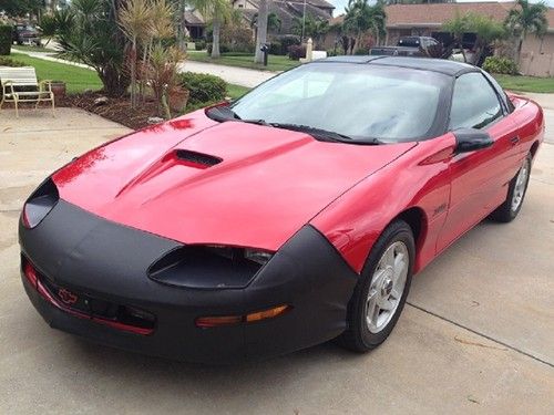 1994 red z28 chevrolet camaro 6 speed manual! near mint condition! sunny florida