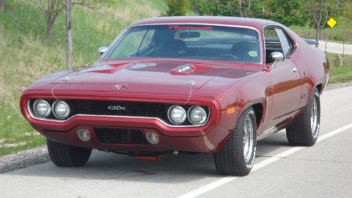 1971 plymouth gtx 440 big mopar power restored mint -4 speed-pistol grip