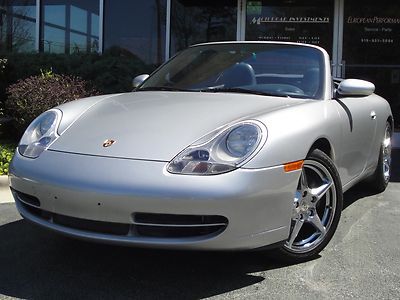 1999 porsche 911 carrera 996 cab convertible 34k original miles 6spd nc car