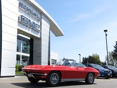 1963 chevrolet corvette 2-top roadster 350hp./327 ci. engine 4-speed knock-offs
