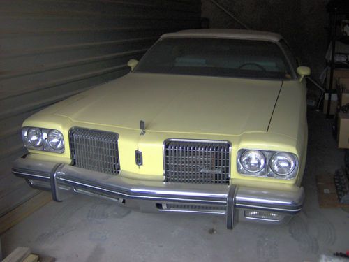 1974 olds delta 88 royale convertible 455. copo yellow, duals, hei, many options