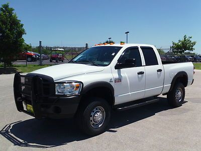 4x4 quad cab diesel 6 speed work truck cd a/c cummings 6.7l turbo grill guard