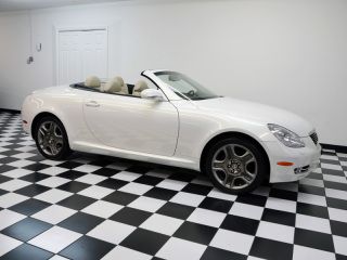 2006 lexus sc 430 1 owner white over ecru navi serviced only 22k mi wow