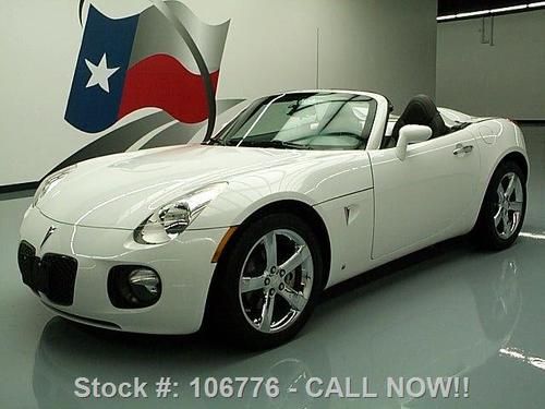 2009 pontiac solstice gxp roadster auto leather 26k mi texas direct auto