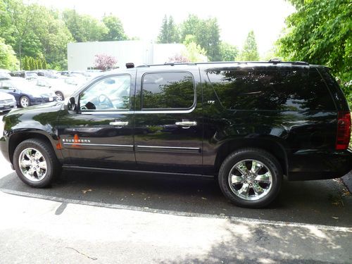 2008 black chevy suburban ltz 1500 suv 4wd