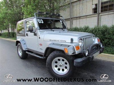 2003 jeep wrangler rubicon; 1 owner; sharp!!