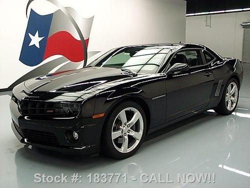 2010 chevy camaro 2ss 6 spd sunroof htd leather 20's 9k texas direct auto