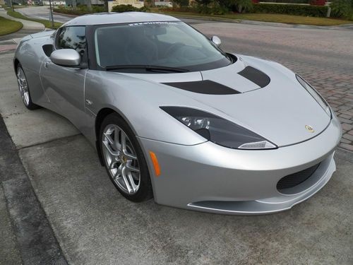 2010 lotus evora arctic silver  / black / premium, technology &amp; sport packages