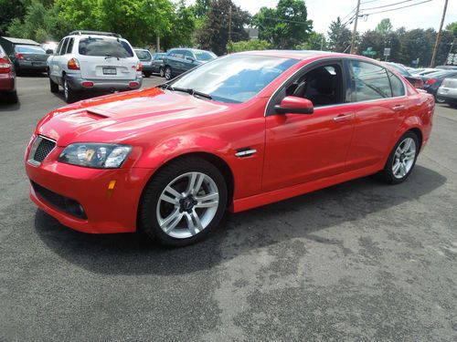 2008 pontiac g8 4dr liquid red 1 owner loaded