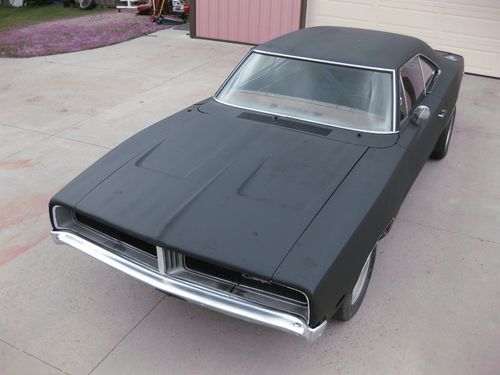 69 charger 4 speed project clear title 8 3/4 68 70 fender tag body numbers match