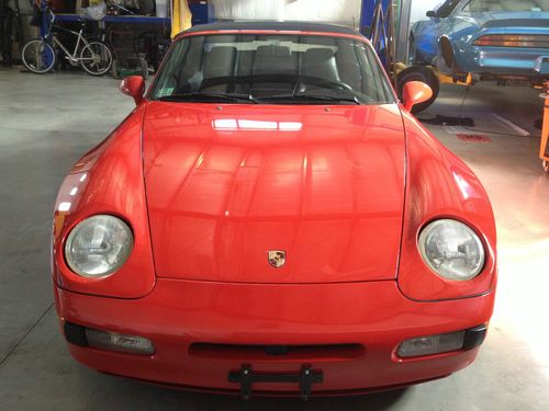 1992 porsche 968 cabriolet 6 speed rare recessed hood badge