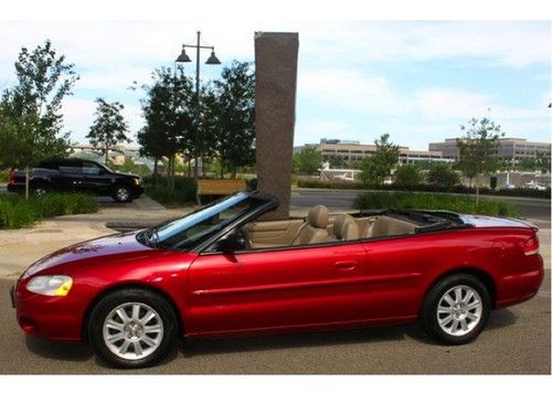 2002 chrysler sebring gtc convertible 2-door 2.7l (red)