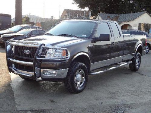 2005 ford f-150 xlt supercab 4wd damaged salvage runs! cooling good loaded l@@k!