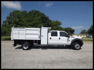 F550 powerstroke diesel xlt 9' knapheide dump flatbed f-550 drw 4x4 we finance!
