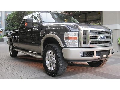 2008 ford f350 super duty lariat 6.4l powerstroke diesel 4x4 crew cab leather tx