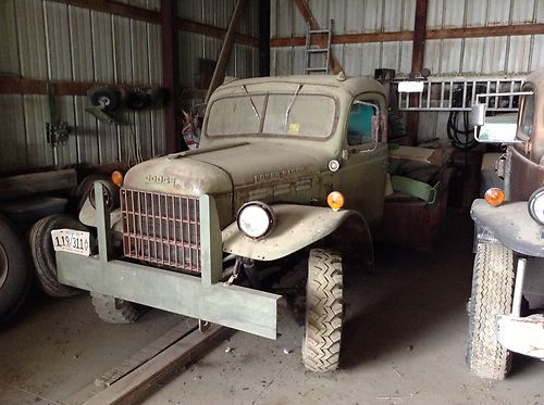 1946 dodge power wagon 6cyl , 4spd, 4x4 , truck , wrecker body