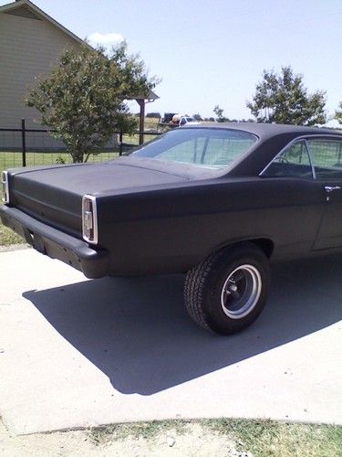 1966 FORD FAIRLANE STRAIGHT AXLE GASSER, HOT ROD BLACK RACE CAR THUNDERBOLT HOOD, image 4