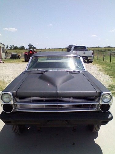 1966 FORD FAIRLANE STRAIGHT AXLE GASSER, HOT ROD BLACK RACE CAR THUNDERBOLT HOOD, image 6