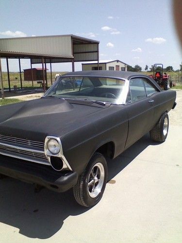 1966 FORD FAIRLANE STRAIGHT AXLE GASSER, HOT ROD BLACK RACE CAR THUNDERBOLT HOOD, image 13