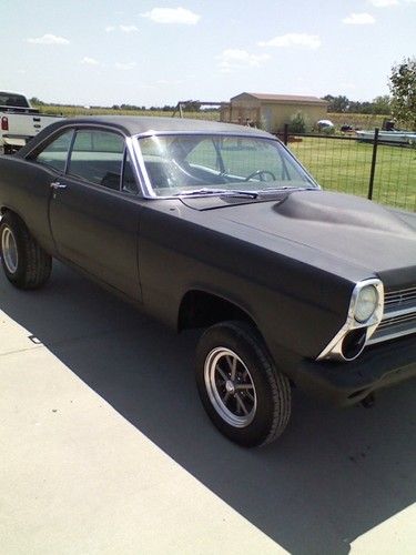 1966 FORD FAIRLANE STRAIGHT AXLE GASSER, HOT ROD BLACK RACE CAR THUNDERBOLT HOOD, image 14
