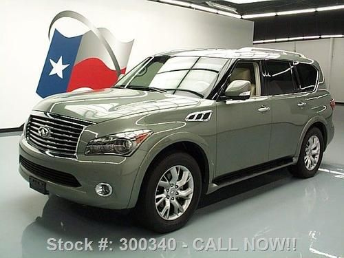 2011 infiniti qx56 theater 4x4 sunroof nav dvd 20's 30k texas direct auto