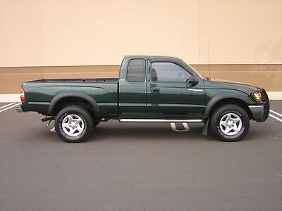 2002 01 00 03 99 98 toyota tacoma xtracab sr5 4x4 v6 5spd non smoker no reserve!